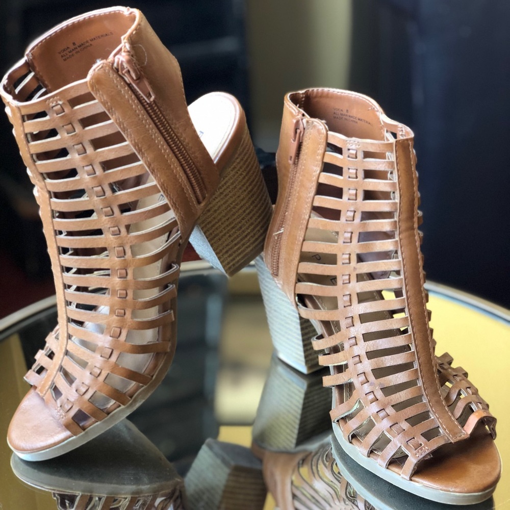 Rampage Caged Dress Sandals